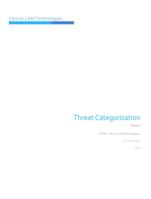 IT 240 week 8 Checkpoint Threat Categorization