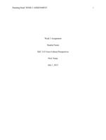 SOC 315 Week 3 Annotated Bibliography