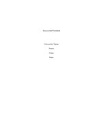 Reflection Paper what is a successful president