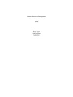 human resources management  term paper