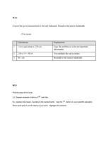 w3. 1   convert the given measurement to the unit