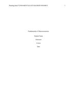 Fundamentals of Macroeconomics Paper