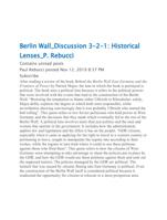 berlin wall_discussion 3-2-1: historical lenses_p