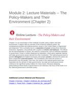 module 2: lecture materials -- the policy-makers a