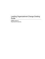 leading organizational change grading guide ldr/53