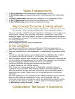 week 8 assessments Key Concept Exercise