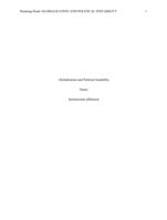 Term paper: globalization and political instability