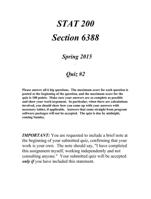 stat 200 section 6 3 8 8   spring 201 5 `  quiz