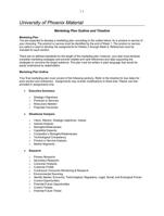 Marketing Plan Outline and Timeline