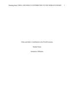 Research Paper: China and India’s Contribution to the World Economy