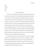 Research Essay/ Fences with research component