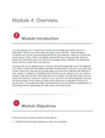 module 4: overview   module introduction you have