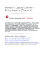 module 4: lecture materials policy adoption