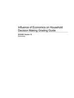 influence of economics on household decision makin