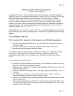 essay 3 instructions and checklist cause and effec