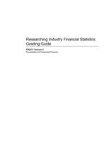 researching industry financial statistics grading