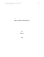 ECO/561 inflation and analyses of monetary policies