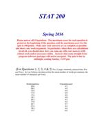 stat 200   spring 201 6  please answer all 10 qu