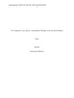 LP3 Assignment: Case Analysis - Sustainability Challenges in the Gas and Oil Industry