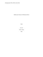 ECO 561 Week 4 Inflation and Analyses of Monetary Policies