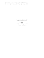 CJA 474 Organizational Effectiveness Paper