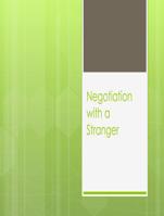 Students will use the Applied Negotiation Project Paper content series