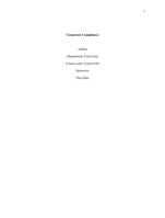 Corporate Compliance, Fraud, and Abuse Assignment: Assess Your Organization's Readiness for Corporate Compliance