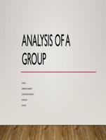 PowerPoint Presentation - Analysis of a Group