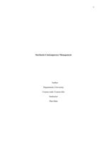 Module 5 Assignment I Contemporary Management