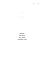 BUS5002D  Business Processes  Case Study