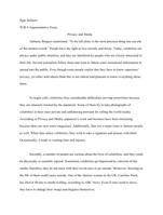 Privacy and Media/Argumentative Essay