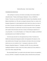 Statistical Reasoning - Article Analysis