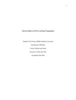 Adverse Effects of NAFTA on Rural Communities