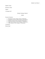 Boeing’s Strategic Analysis Paper