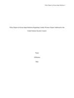 Policy Report on Korea-Japan Relations Regarding Comfort Women