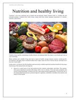 Nutrition and healthy living (50 Superfoods)