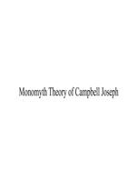 Monomyth story by Campbell Joseph