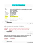 NURS-6501N Final Exam What is the link between major depression and cortisol secretion?