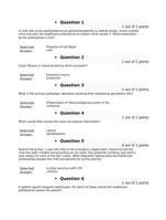 NURS 6501 Final Exam Advanced Pathophysiology