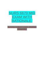 NURS 6670 MID-TERM EXAM-QUESTIONS  AND ANSWERS (VERIFIED)