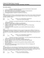 Chapter 05 Mental Status Assessment Jarvis Physical Examination And Health Assessment 7th Edition