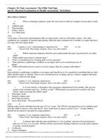 Chapter 10 Pain Assessment The Fifth Vital Sign Jarvis Physical Examination And Health Assessment 7th Edition