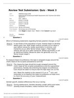 NURS 6512 Health Assessment Actual Quiz Week 3.