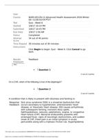 Quiz 6 NURS 6512 Health Assessment heart And lungs