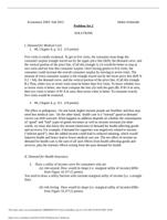 ECONOMICS 330T Problem Set 2 SOLUTIONS Fall 2015