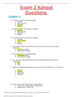 BUS 101 Exam 2 Kahoot  Questions