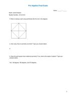 JM 1003  Algebra Final Exam Physical Education Hand Operated Hydraulic Basketball