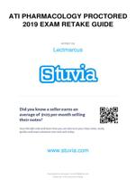 PHI 353 1102967 pharmacology proctored 2019 exam retake guide