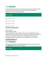 MATH 225N Statistics Week 8 Final Exam