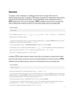 Week 6 Assignment Understanding Confidence Intervals - Excel